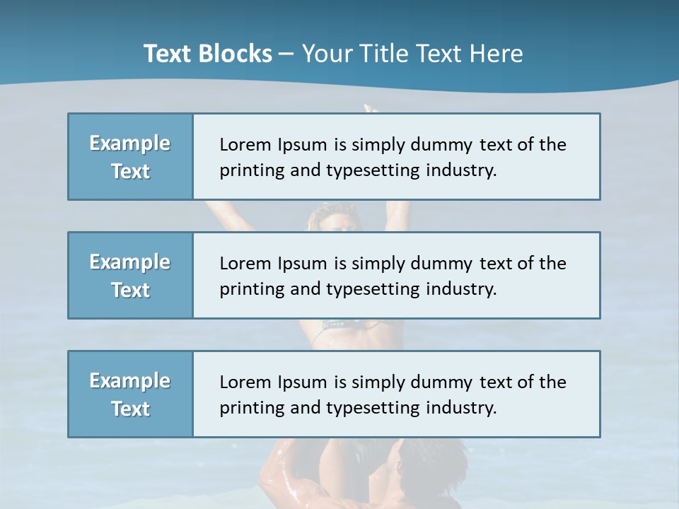 Two People Pacific Lifestyle PowerPoint Template