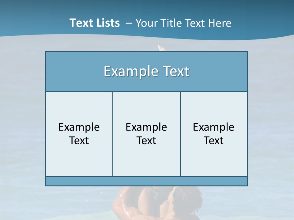 Two People Pacific Lifestyle PowerPoint Template
