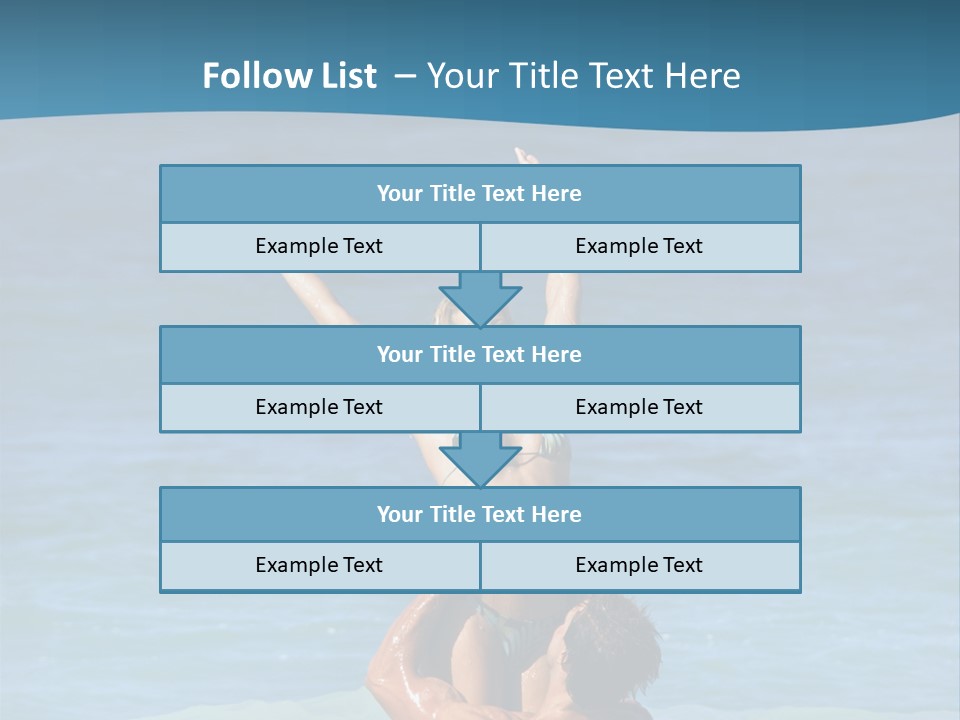 Two People Pacific Lifestyle PowerPoint Template