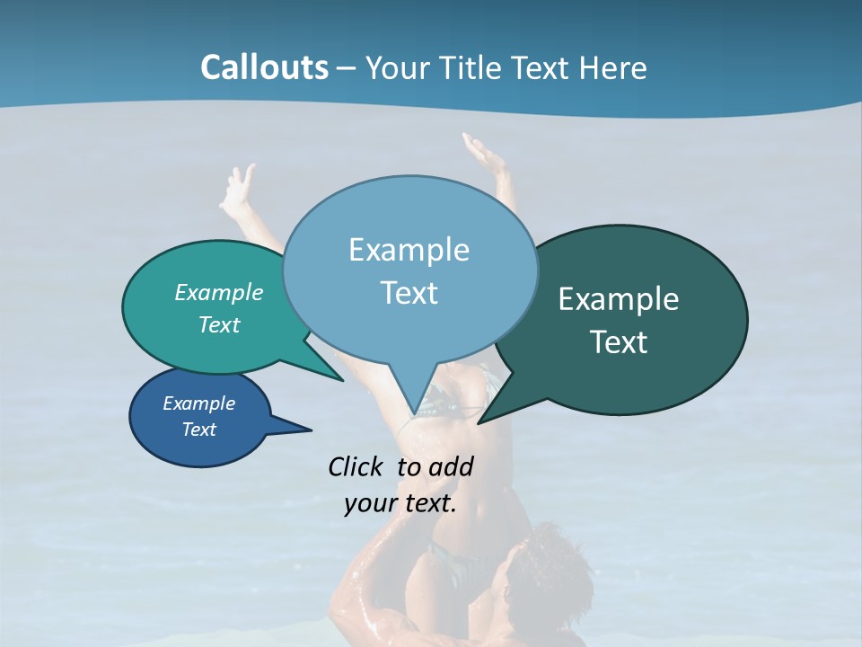 Two People Pacific Lifestyle PowerPoint Template