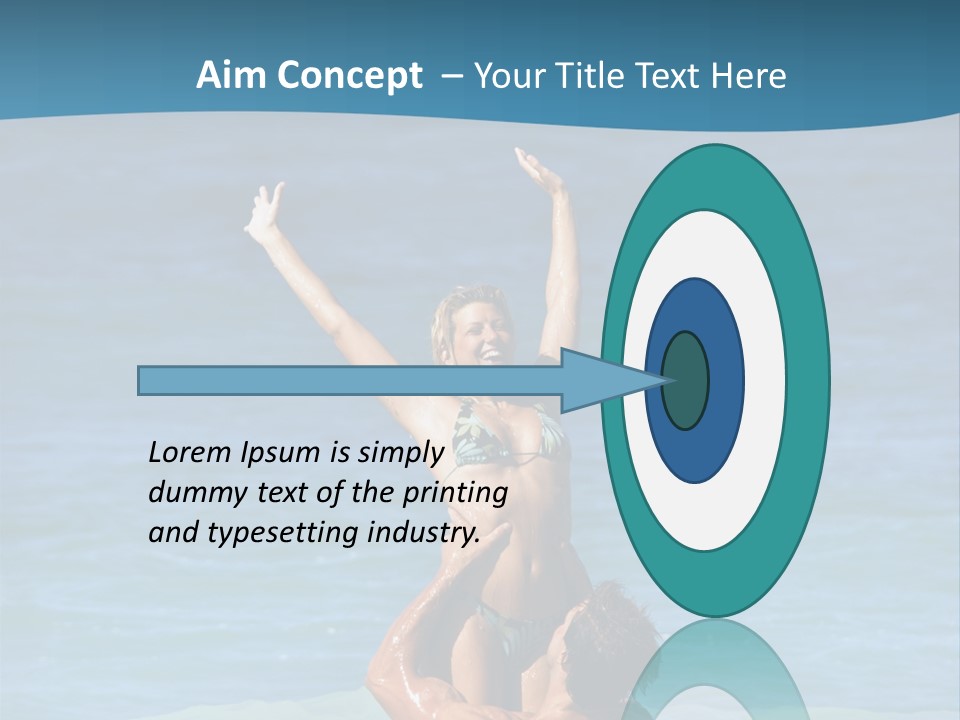 Two People Pacific Lifestyle PowerPoint Template