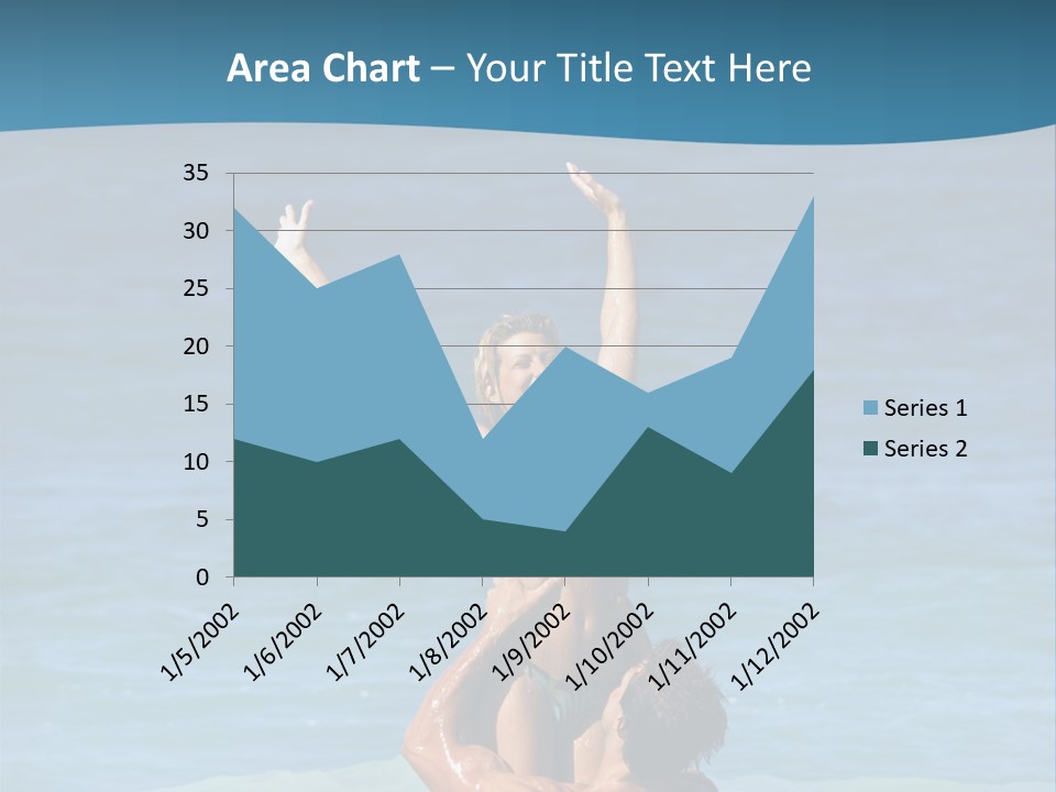 Two People Pacific Lifestyle PowerPoint Template