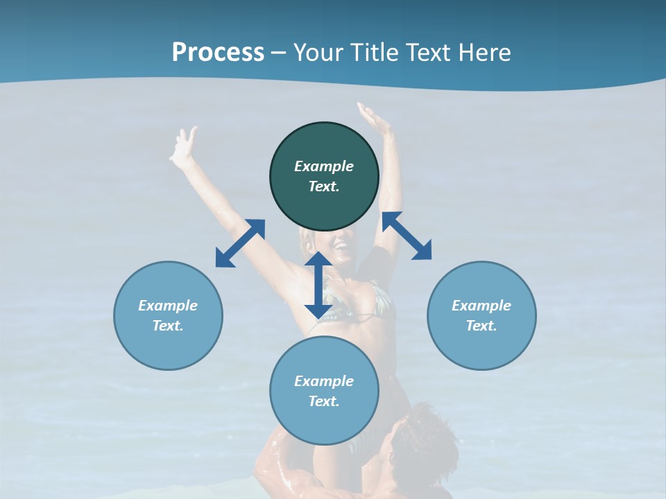 Two People Pacific Lifestyle PowerPoint Template