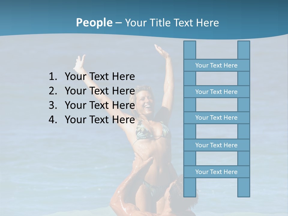 Two People Pacific Lifestyle PowerPoint Template