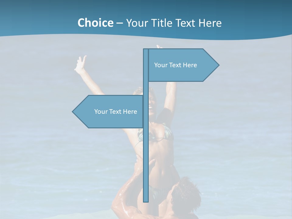 Two People Pacific Lifestyle PowerPoint Template