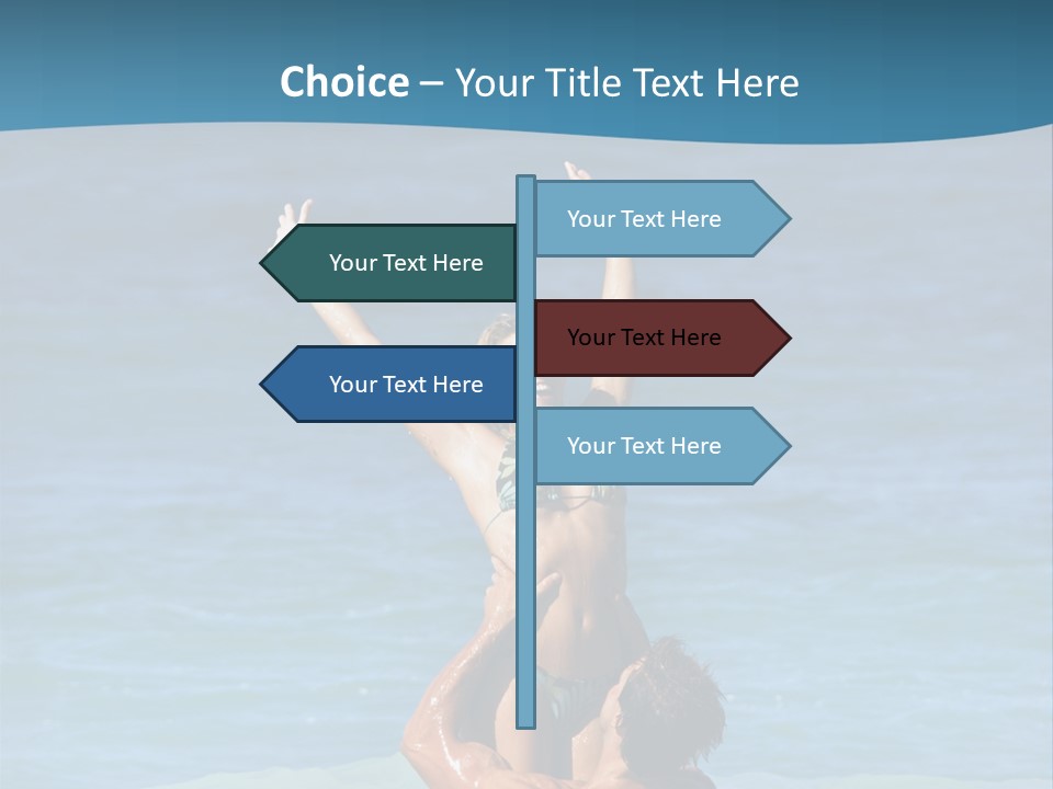 Two People Pacific Lifestyle PowerPoint Template