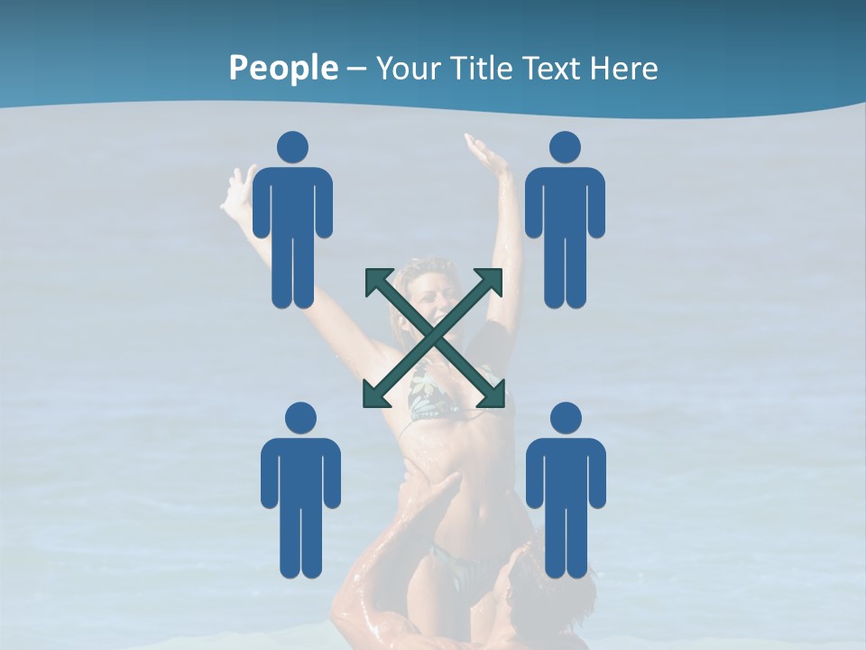 Two People Pacific Lifestyle PowerPoint Template