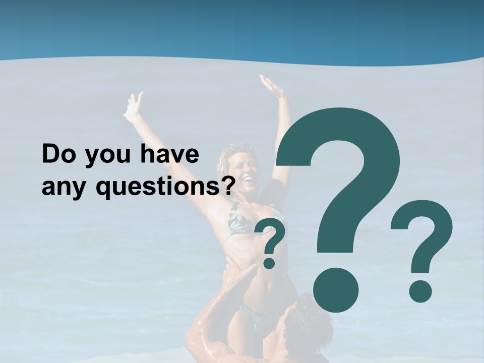 Two People Pacific Lifestyle PowerPoint Template