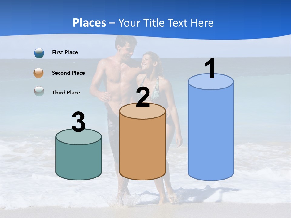 Caucasian Fun Smiling PowerPoint Template