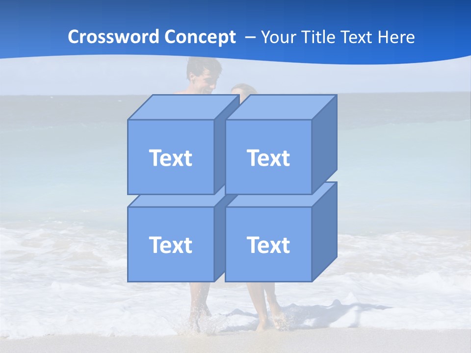 Caucasian Fun Smiling PowerPoint Template