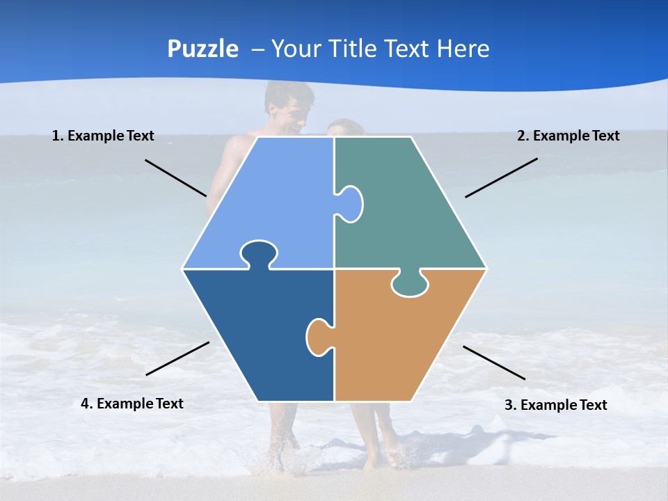 Caucasian Fun Smiling PowerPoint Template