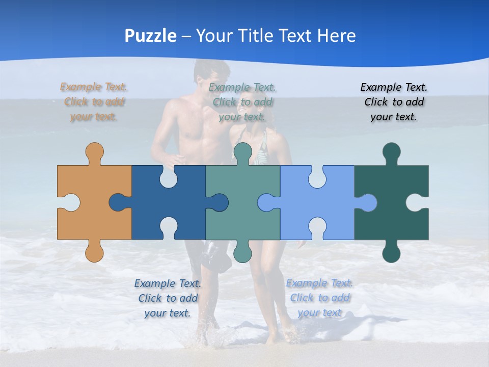 Caucasian Fun Smiling PowerPoint Template