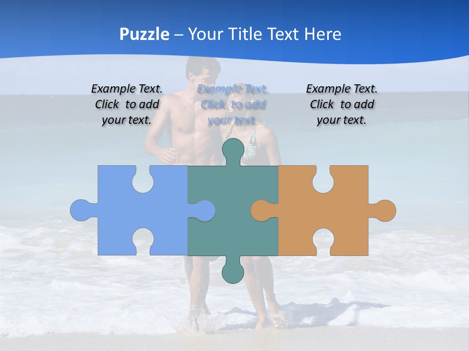 Caucasian Fun Smiling PowerPoint Template