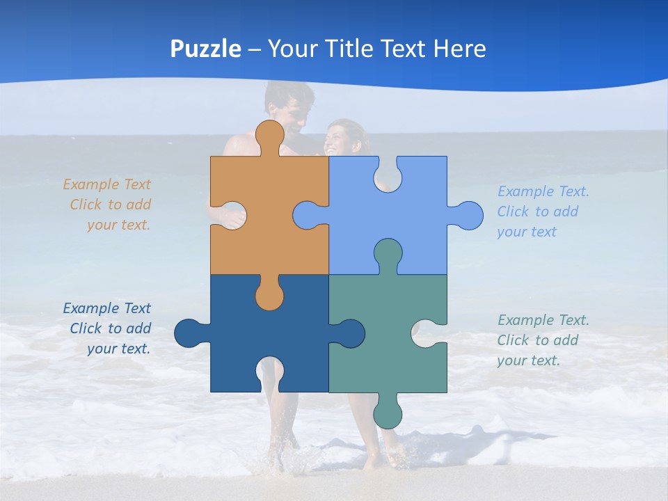 Caucasian Fun Smiling PowerPoint Template