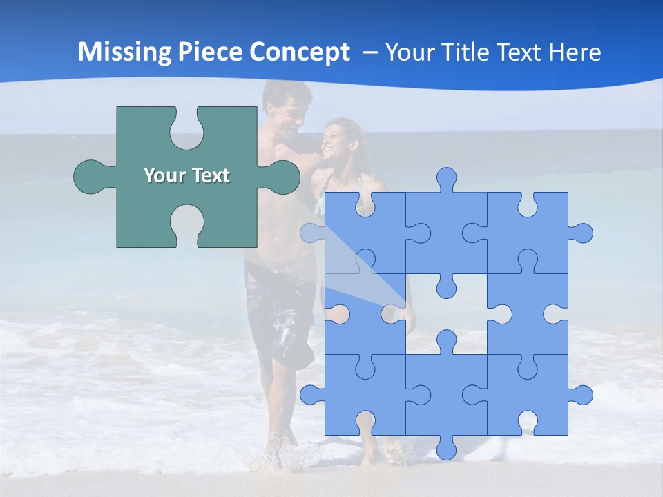 Caucasian Fun Smiling PowerPoint Template