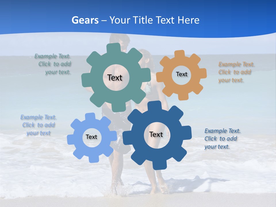 Caucasian Fun Smiling PowerPoint Template