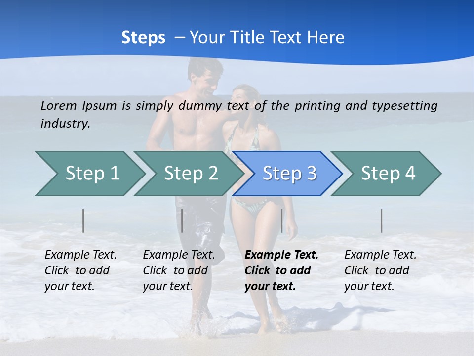 Caucasian Fun Smiling PowerPoint Template