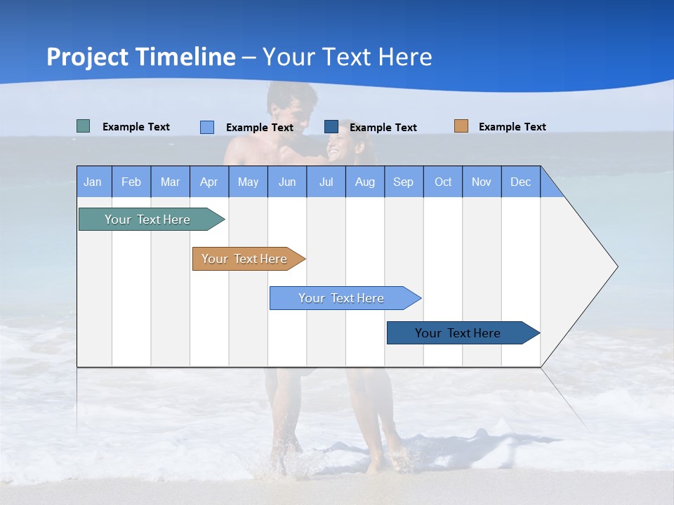 Caucasian Fun Smiling PowerPoint Template