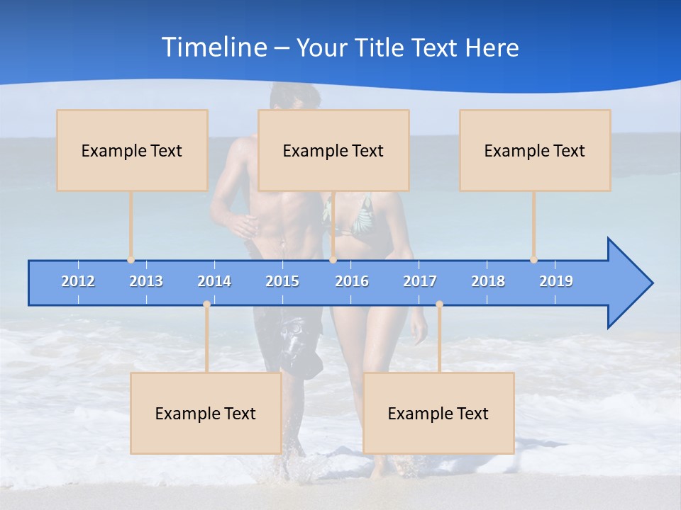 Caucasian Fun Smiling PowerPoint Template