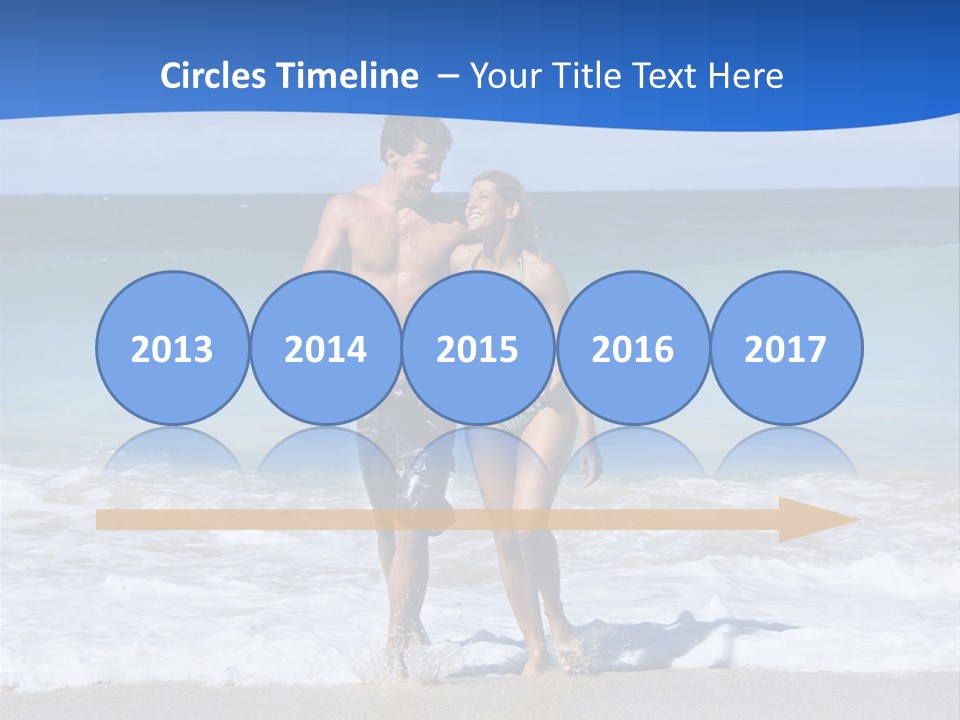 Caucasian Fun Smiling PowerPoint Template