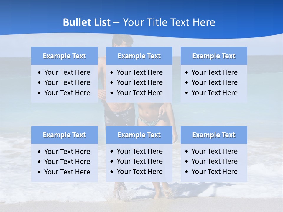 Caucasian Fun Smiling PowerPoint Template