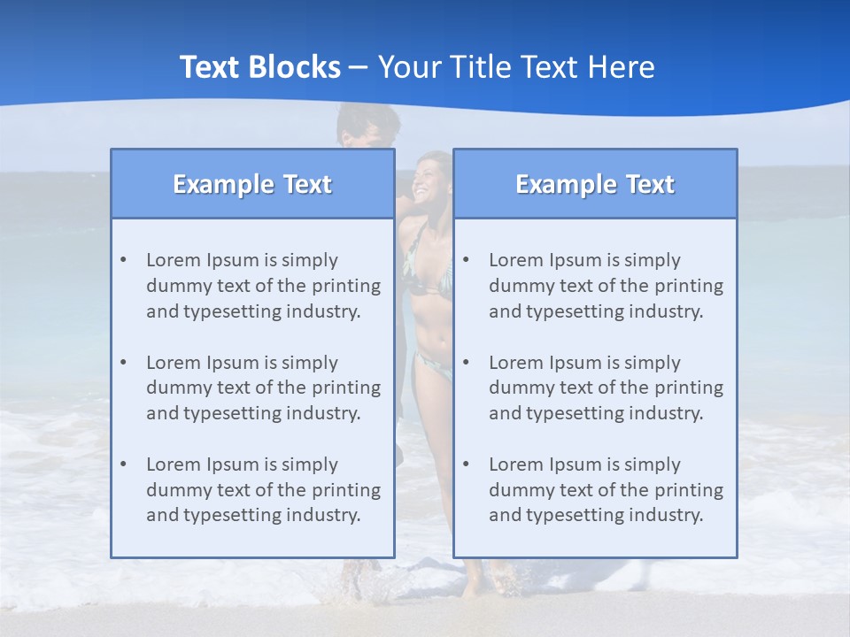 Caucasian Fun Smiling PowerPoint Template