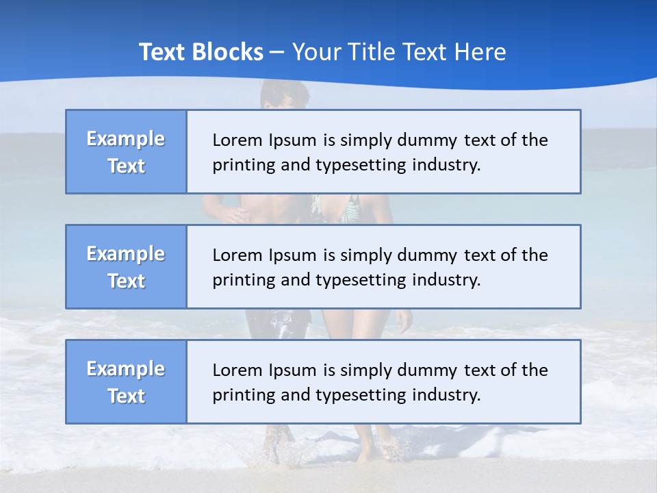 Caucasian Fun Smiling PowerPoint Template