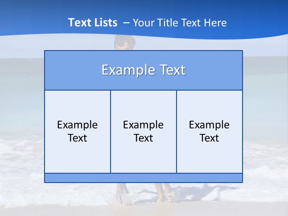 Caucasian Fun Smiling PowerPoint Template