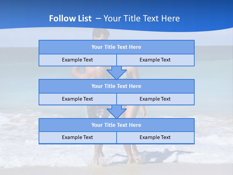 Caucasian Fun Smiling PowerPoint Template