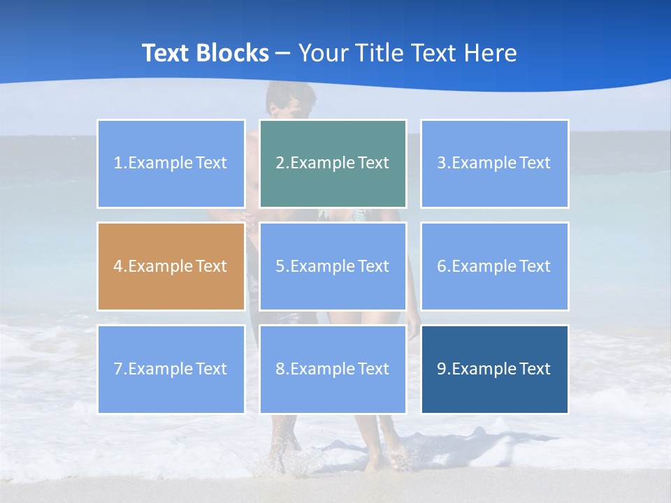 Caucasian Fun Smiling PowerPoint Template