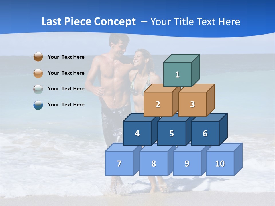 Caucasian Fun Smiling PowerPoint Template