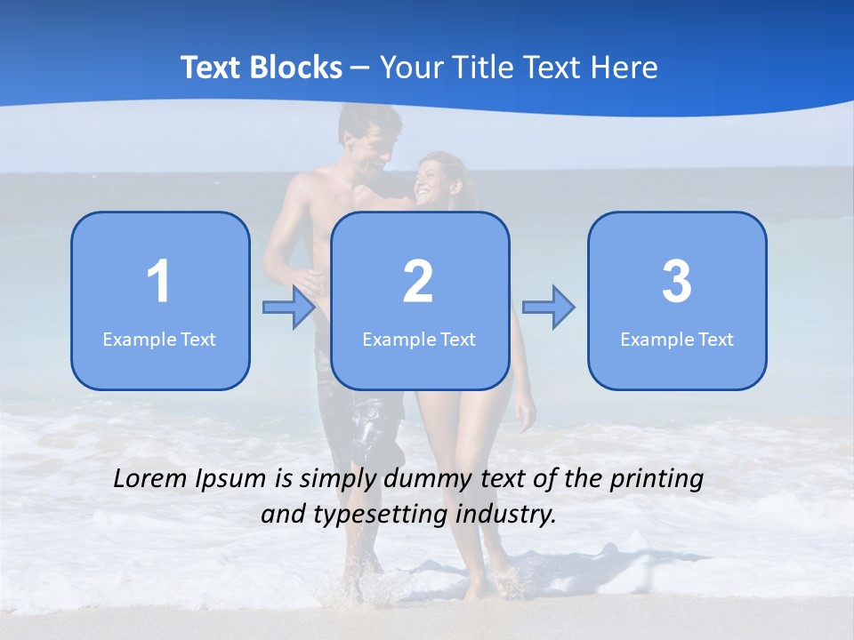 Caucasian Fun Smiling PowerPoint Template