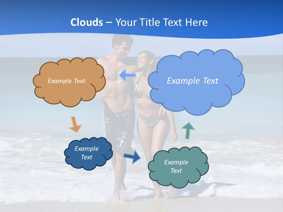 Caucasian Fun Smiling PowerPoint Template