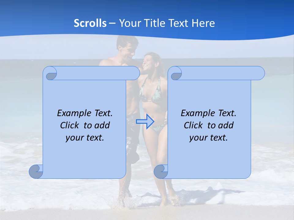 Caucasian Fun Smiling PowerPoint Template