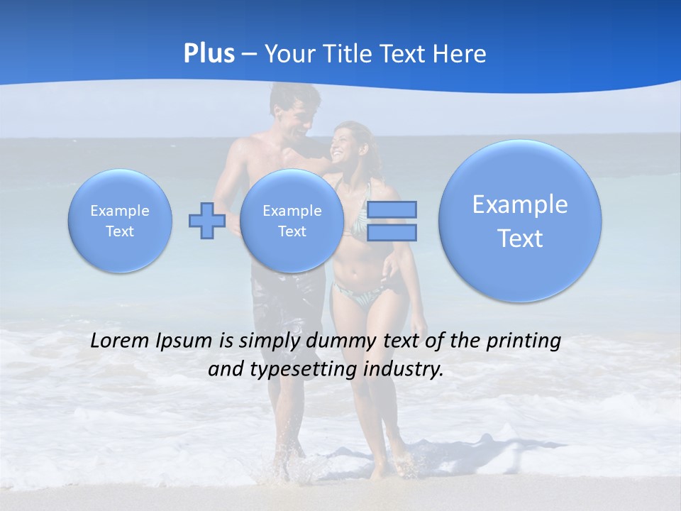 Caucasian Fun Smiling PowerPoint Template