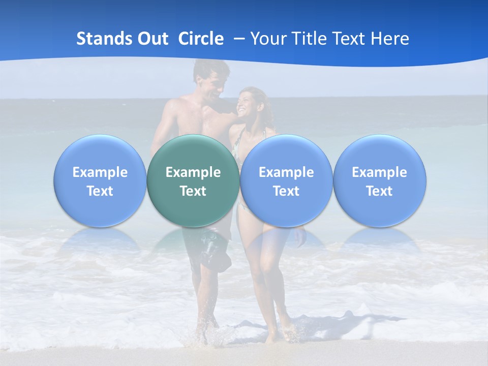 Caucasian Fun Smiling PowerPoint Template