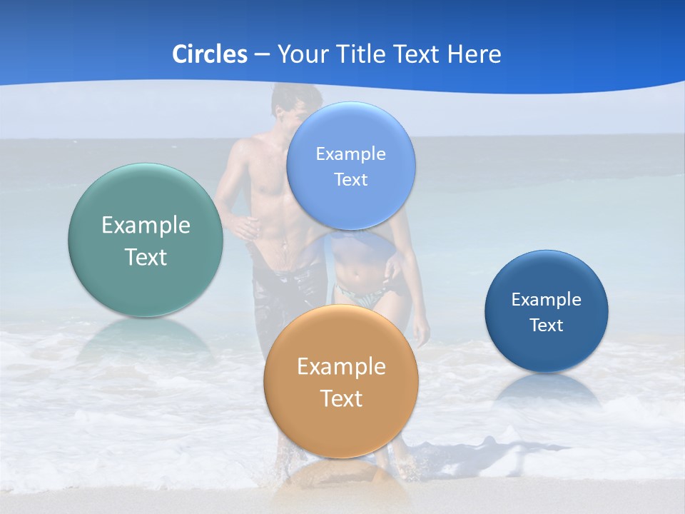 Caucasian Fun Smiling PowerPoint Template