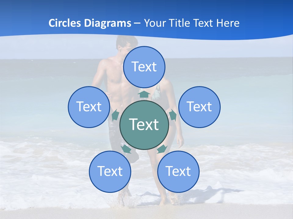 Caucasian Fun Smiling PowerPoint Template