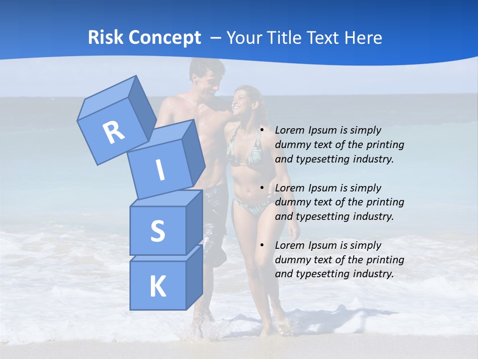 Caucasian Fun Smiling PowerPoint Template