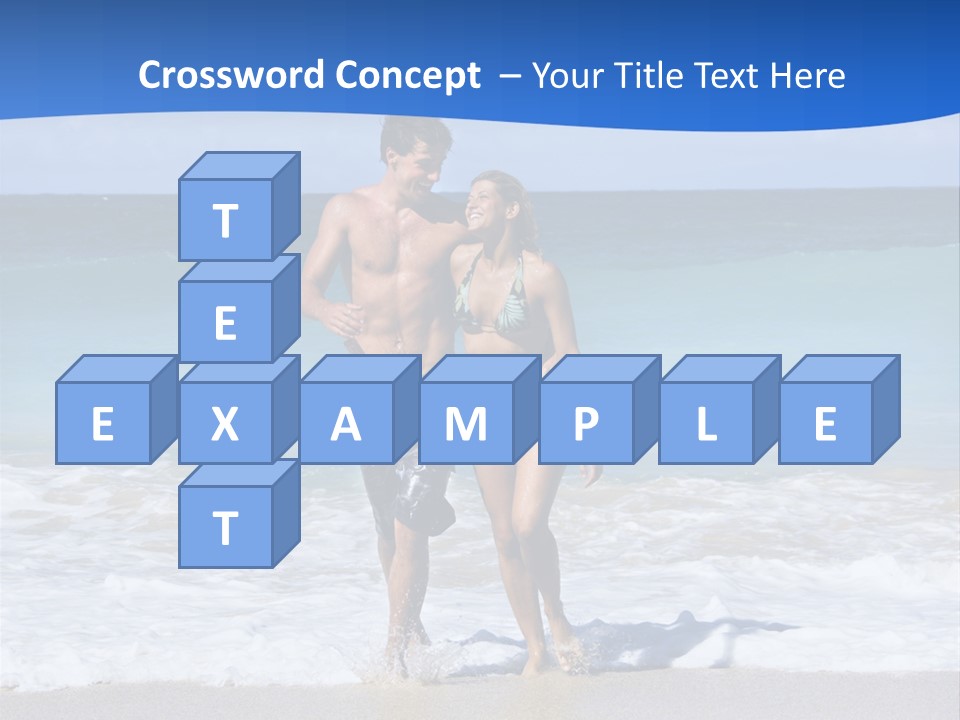 Caucasian Fun Smiling PowerPoint Template