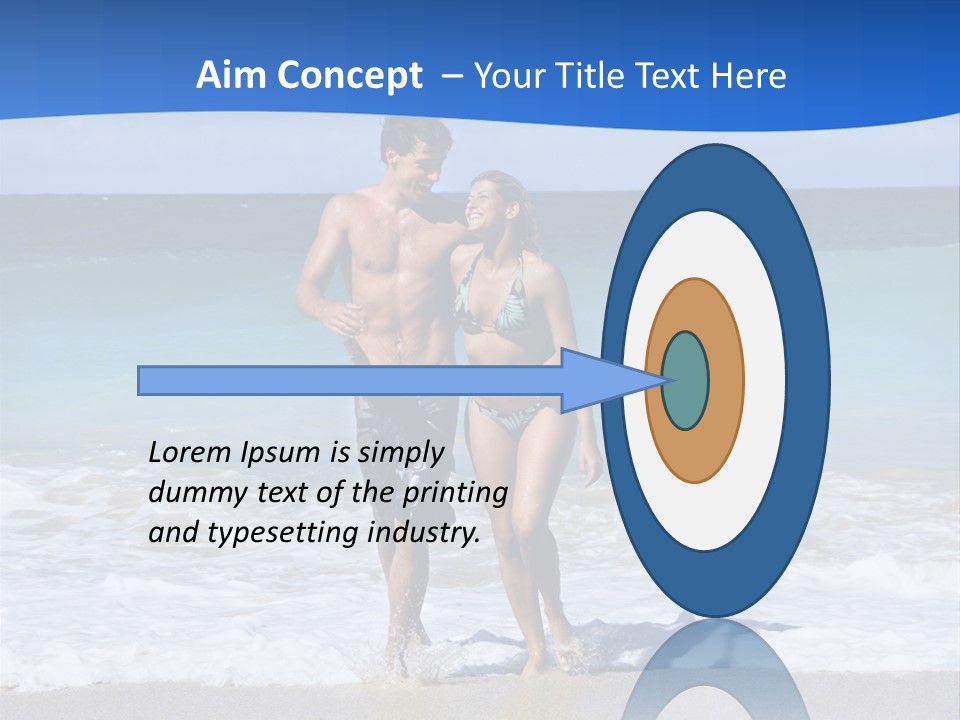 Caucasian Fun Smiling PowerPoint Template