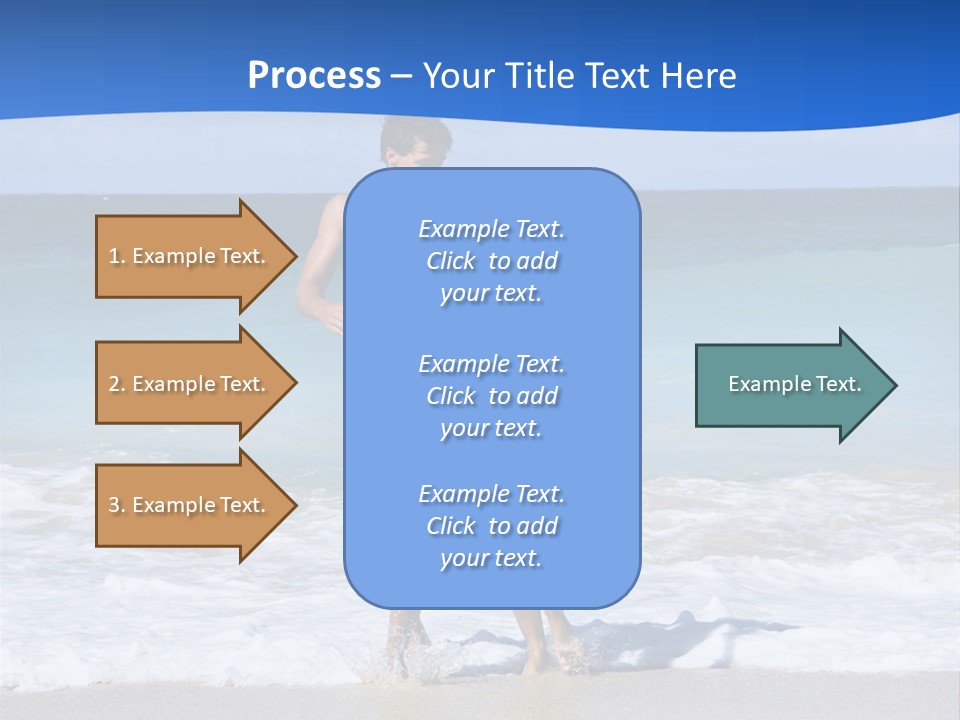 Caucasian Fun Smiling PowerPoint Template