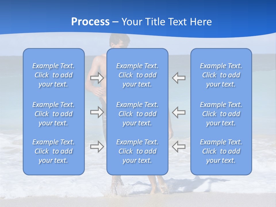 Caucasian Fun Smiling PowerPoint Template