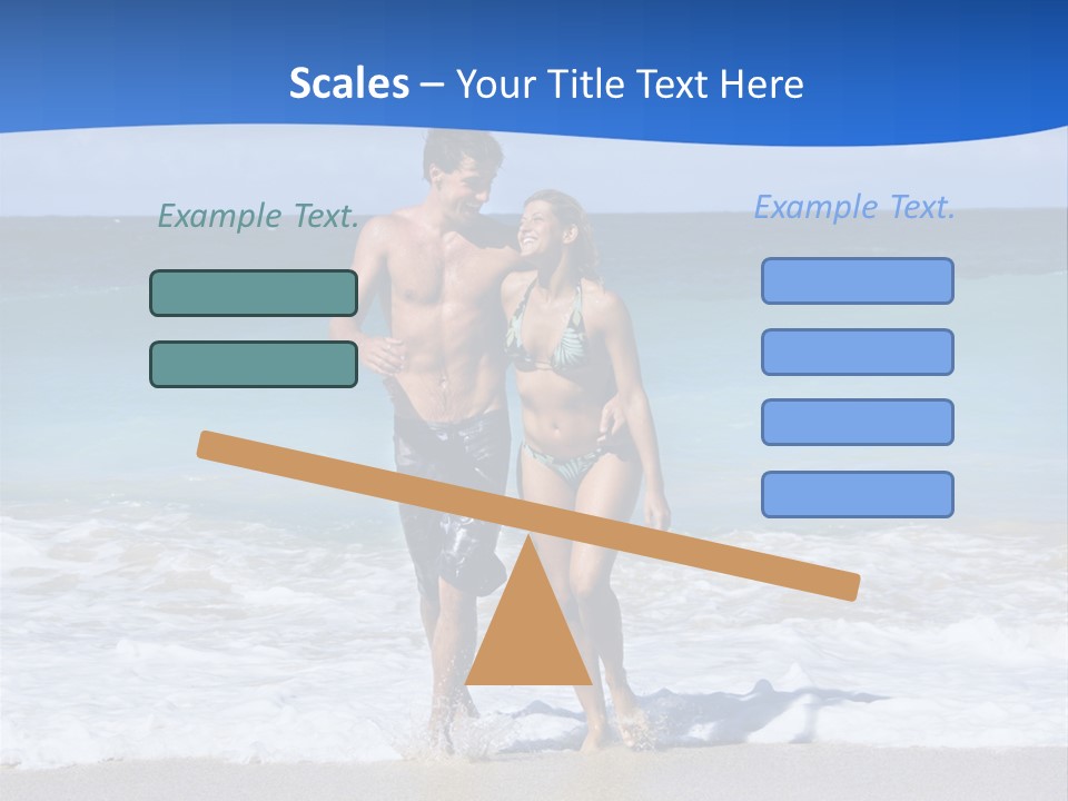 Caucasian Fun Smiling PowerPoint Template