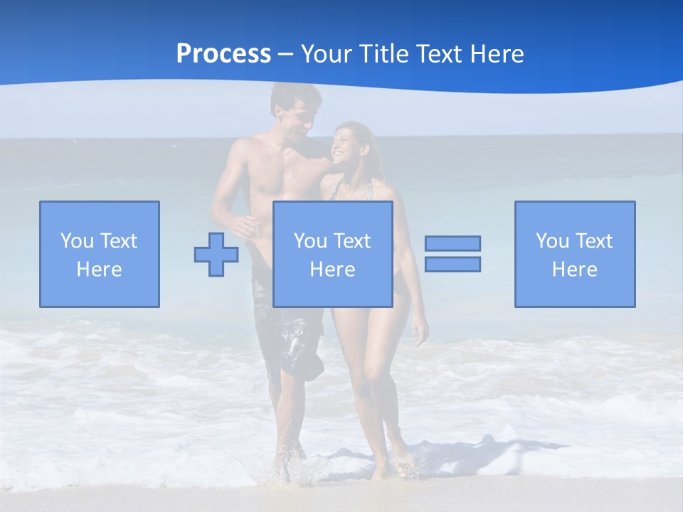 Caucasian Fun Smiling PowerPoint Template