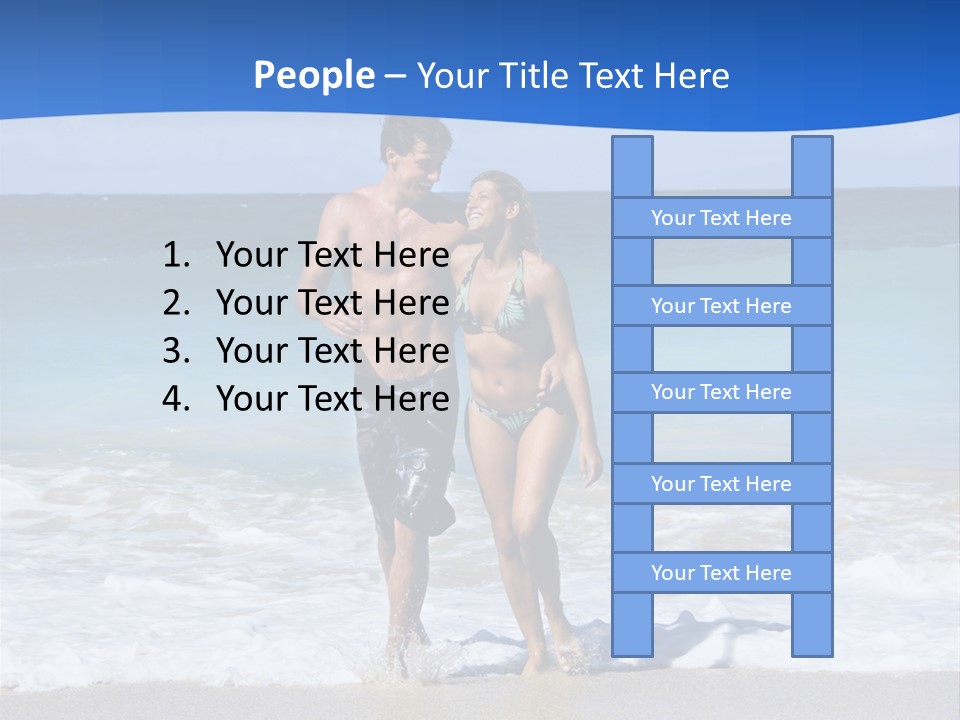 Caucasian Fun Smiling PowerPoint Template