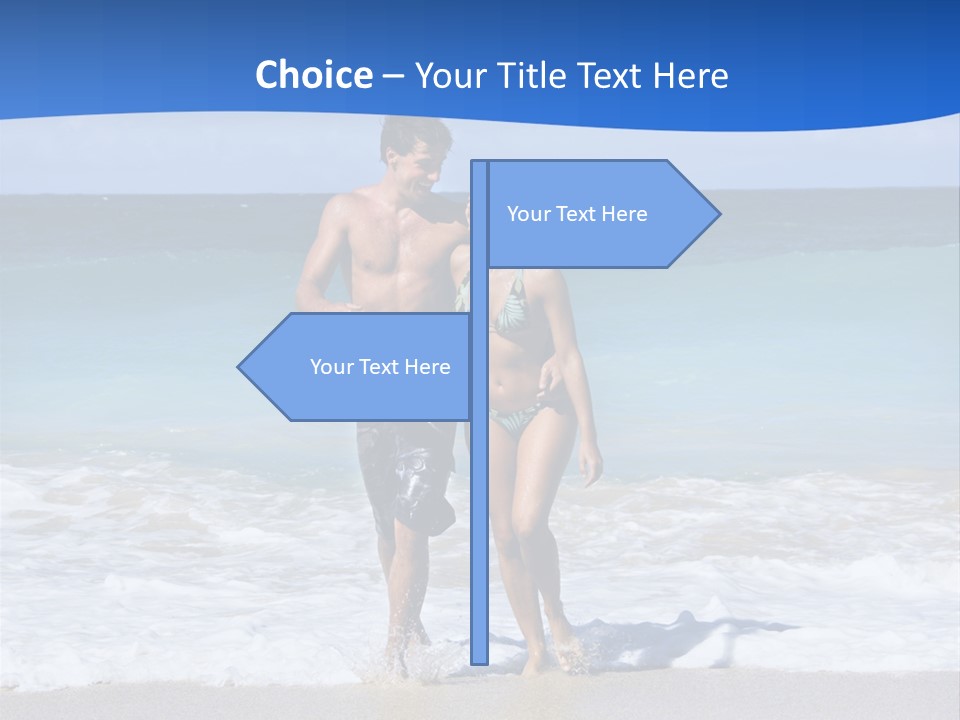 Caucasian Fun Smiling PowerPoint Template