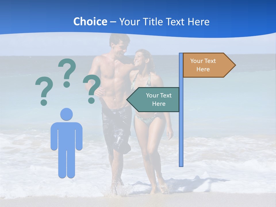 Caucasian Fun Smiling PowerPoint Template