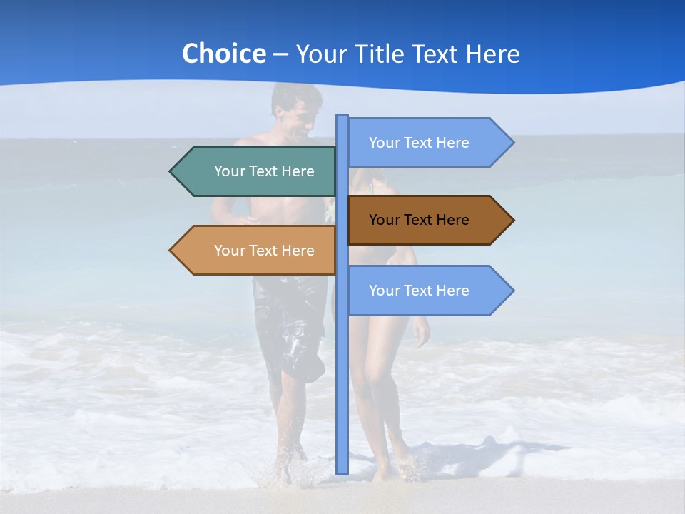 Caucasian Fun Smiling PowerPoint Template