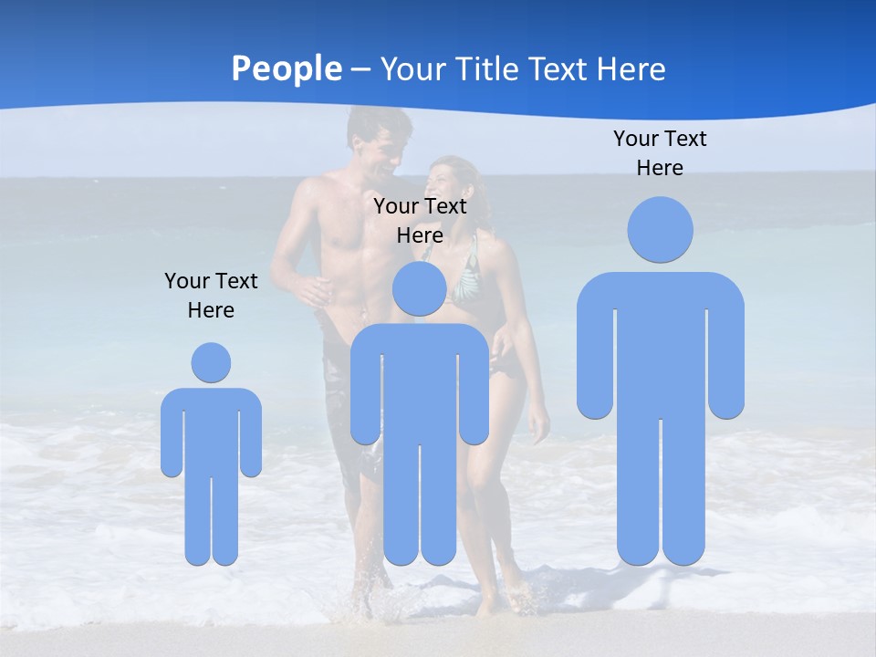 Caucasian Fun Smiling PowerPoint Template